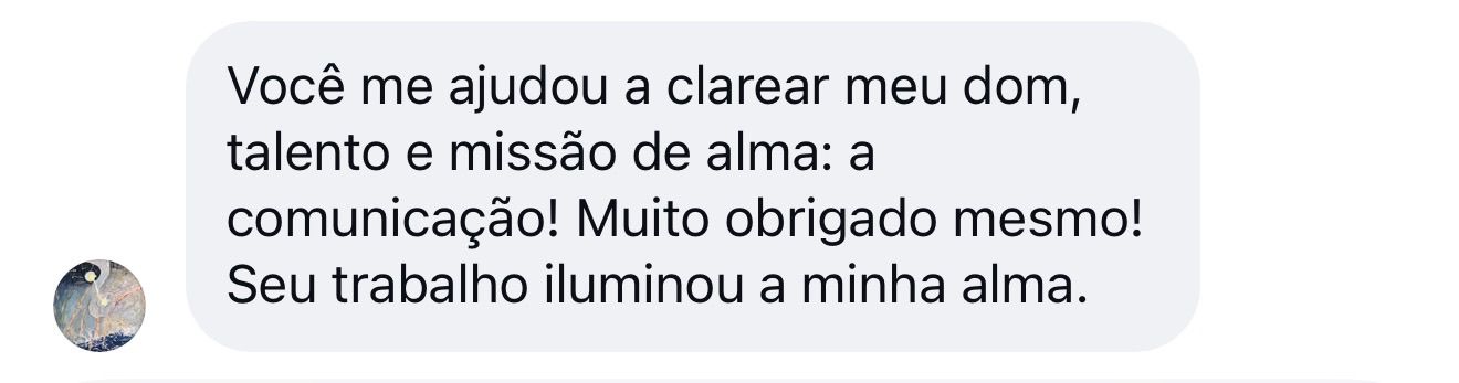 Captura do depoimento sobre dom, talento e missão de alma